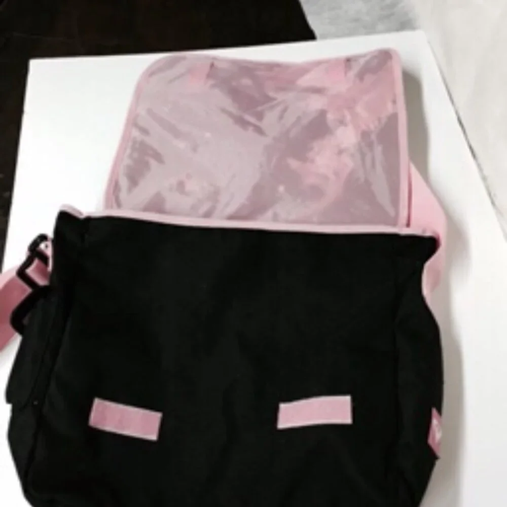Roxy Black and Pink Messenger Bag